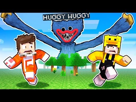 ¡1 NOCHE con HUGGY WUGGY en MINECRAFT! 😱 😭 | SRGATO ESCAPA DE POPPY PLAYTIME EN MINECRAFT TROLL