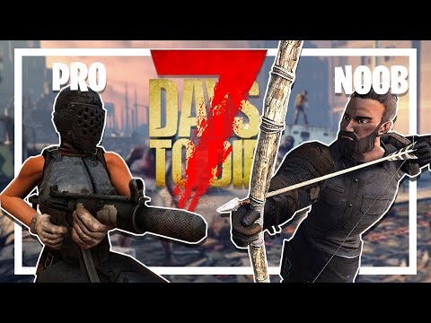 1 Professional VS 2 Noobs! – The Hunt: 7 Days to Die PVP (7 Days to Die Alpha 19.3)
