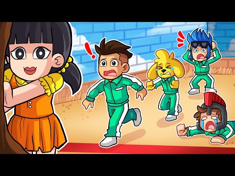 100 YOUTUBERS vs EL JUEGO DEL CALAMAR en MINECRAFT 🦑😱