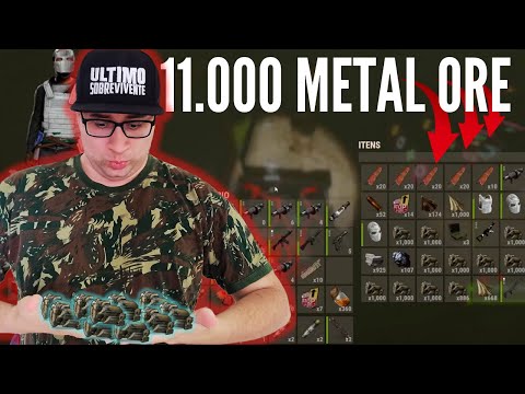 11.000 METAL ORE DE UMA MINI BASE – RUST VANILLA