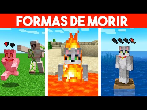12 Formas de Morir en Minecraft 💀⚠️Invictor y Acenix