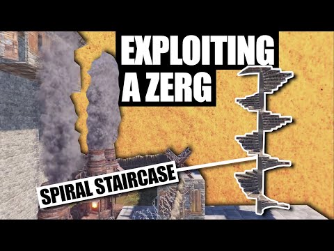20 IQ ZERG BUILT a WAY INTO THEIR OWN COMPOUND | Rust Solo Survival (1 of 5)