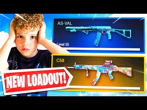 6 Year old found this *SECRET* Loadout in Warzone! (BEST AS VAL & C58 CLASS)