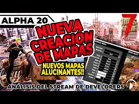 7 DAYS TO DIE ALPHA 20 – NUEVA GENERACION ALEATORIA DE MAPAS | DIRECTO CON LOS DESARROLLADORES