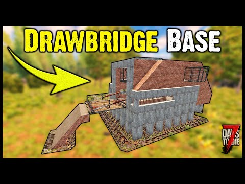 7 Days To Die – Best Drawbridge Horde Night Base Design – Alpha 19