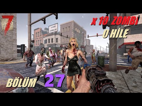 7 Days To Die : Bölüm 27 : İlk Robot Kızak ve kullanımı, mermi, yemek üretimi.