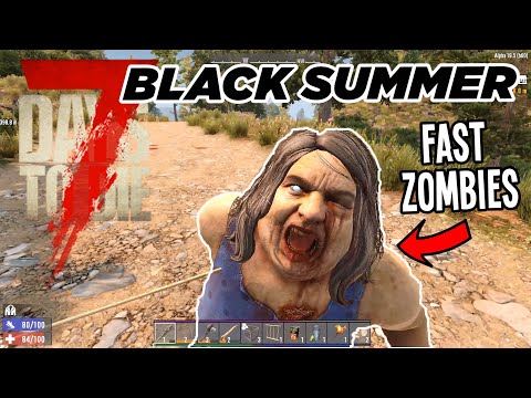 7 Days To Die | Day 1 – Black Summer Fast Zombies (Alpha 19.5 Random Map)