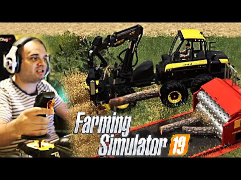 #74 – PROVO IL THRUSTMASTER T16000M PER TAGLIARE LEGNA –  FARMING SIMULATOR 19 ITA RUSTIC ACRES