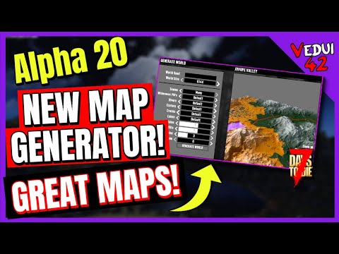 Alpha 20 – NEW AMAZING Map Generator! 7 Days To Die ✔️