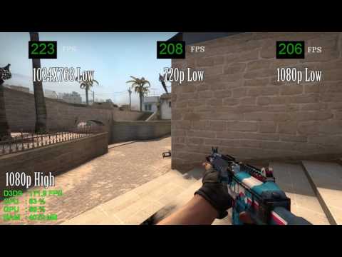 AMD Radeon RX 460 — Intel Pentium G4560 — Counter Strike Global Offensive CSGO Benchmark
