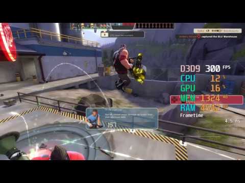 AMD Radeon RX 570 — AMD Ryzen 5 2600 — Team Fortress 2 FPS Test