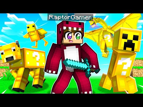 ANIMALES de LUCKY BLOCKS EN MINECRAFT 😱❓ RAPTOR ROLEPLAY MINECRAFT
