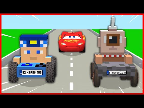 ARABA TEPEGÖZ YARIŞ YAPIYOR! 😱 – Minecraft