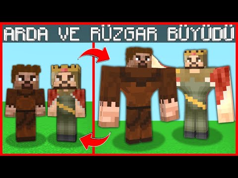 ARDA VE RÜZGAR BÜYÜDÜ KASLI OLDU! 😱 – Minecraft