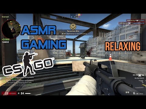 ASMR Gaming | Relaxing Counter Strike Noob CS:GO 🎮Keyboard Typing Sounds + Whispering😴💤