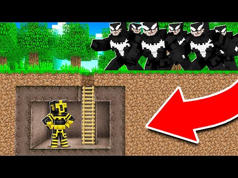 BASE SECRETA VS APOCALIPSIS DE VENOM EN MINECRAFT 😱