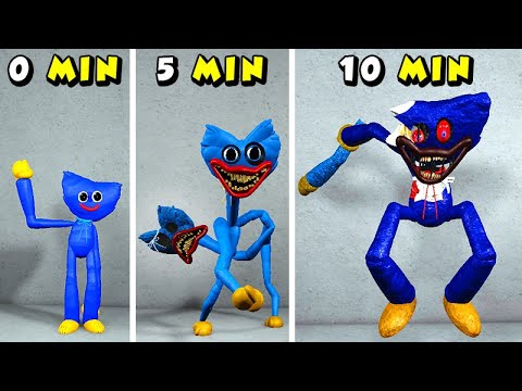 BONECO AZUL HUGGY WUGGY EVOLUINDO LENTAMENTE NO ROBLOX *ISSO NÃO E NORMAL*