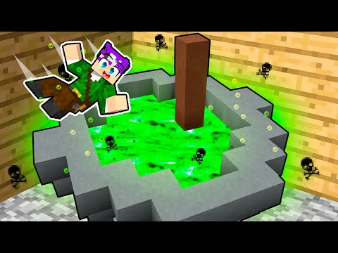 CAI NO CALDEIRÃO DA BRUXA GIGANTE NO MINECRAFT!! (Halloween Dropper)