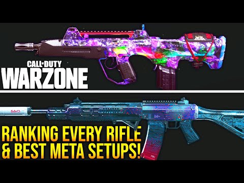 Call Of Duty WARZONE: BEST ASSAULT RIFLE LOADOUTS RANKED! (WARZONE Best Setups)