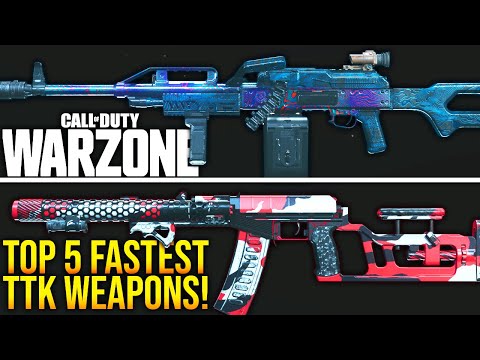 Call Of Duty WARZONE: New TOP 5 FASTEST KILLING WEAPONS! (WARZONE Best TTK Loadouts)