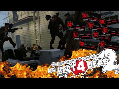 Campaña con 8 pendejos en Left 4 Dead 2