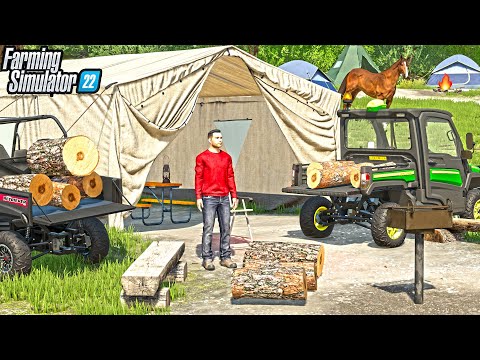 CAMPING AT ELMCREEK CAMPGROUNDS (UTV OFFROAD) | FARMING SIMULATOR 22
