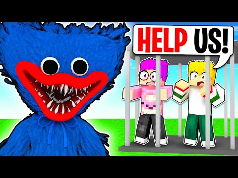 Can We Escape POPPY PLAYTIME'S PRISON In MINECRAFT?! (LANKYBOX vs HUGGY WUGGY!)