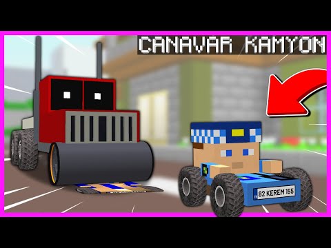 CANAVAR KAMYON, ŞEHİRDEKİLERİ EZİYOR! 😱 – Minecraft