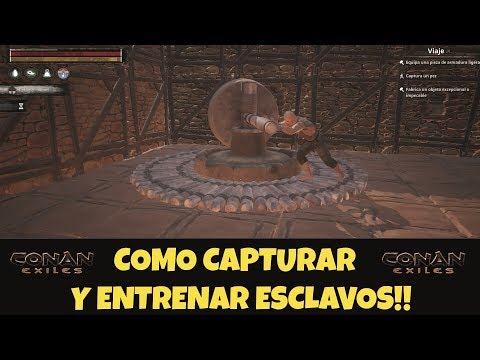 Como capturar y entrenar esclavos! Conan Exiles!