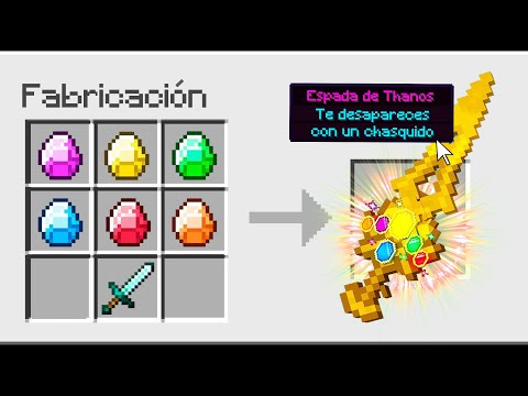 ¿CÓMO CONSEGUIR LA ESPADA DE THANOS en MINECRAFT? 😱 CRAFTEO LA ESPADA del INFINITO 💎