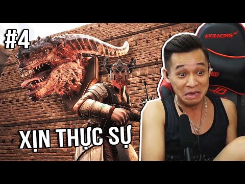 (Conan Exiles #4) Vòng xoay may mắn nhận đầu rồng và cái kết mất tình anh em, thử máy bắn đá DjChip.