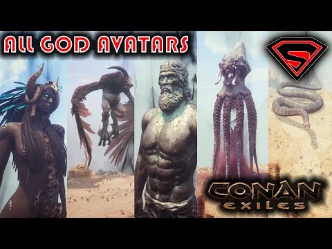 CONAN EXILES ALL GOD AVATARS – SUMMONING ALL GOD AVATARS IN CONAN EXILES