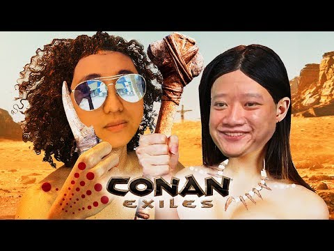 CONAN EXILES ĐỤT #1: 4 ANH EM NHÀ TÔI RA SA MẠC TÌM NƯỚC UỐNG =))) Game sinh tồn hay đấy !!!