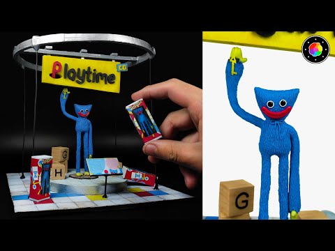 CREANDO a HUGGY WUGGY (Cobra Vida) de POPPY PLAYTIME de Plastilina y Cartón | PlastiVerse