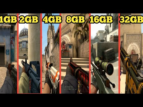 CSGO 1gb ram vs 2gb ram vs 4gb ram vs 8gb ram vs 16gb ram vs 32gb ram