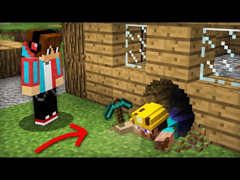 ВСЁ ЭТО ВРЕМЯ ШАХТЁР ЖИЛ ПОД МОИМ ДОМОМ В МАЙНКРАФТ 100% ТРОЛЛИНГ ЛОВУШКА MINECRAFT КОМПОТ