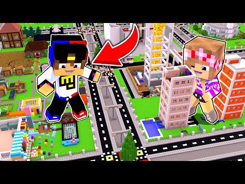 ГИГАНТЫ НУБ И ПРО РАЗРУШАЮТ ГОРОД в МАЙНКРАФТ ! ДЕВУШКА ВИДЕО ТРОЛЛИНГ MINECRAFT