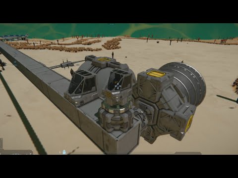 Запуск в космос крутилкой. Space Engineers.