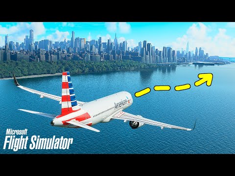 Повторил АВАРИЙНУЮ ПОСАДКУ НА ГУДЗОН в Нью-Йорке! – Microsoft Flight Simulator 2020