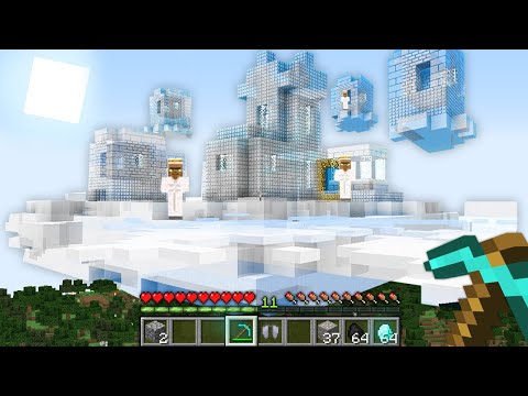 Я НАШЕЛ ДЕРЕВНЮ ЖИТЕЛЕЙ НА ОБЛАКАХ В МАЙНКРАФТ 100% Троллинг Ловушка Minecraft Странные Деревни