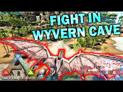 Dangerous Fight With Wyverns In Cave | ARK : Survival Evolved