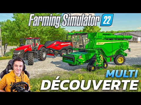 DÉCOUVERTE TOTALE DE FARMING SIMULATOR 22 en Multi !