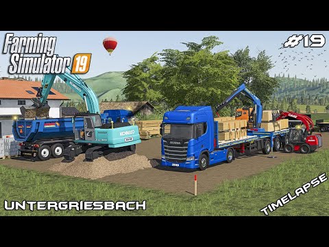 Delivering materials with SCANIA | Lawn Care on Untergriesbach | Farming Simulator 19 | Episode 19