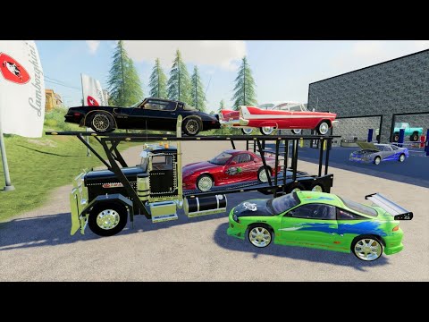 Delivering rare and expensive cars to millionaires | Farming Simulator 19