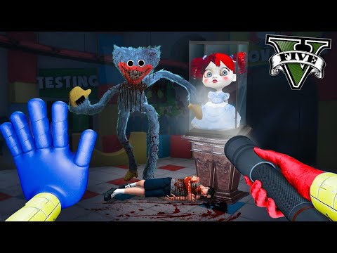 ¡DESCUBRÍ EL SECRETO DE *HUGGY WUGGY* Y POPPY en GTA 5 😱🩸