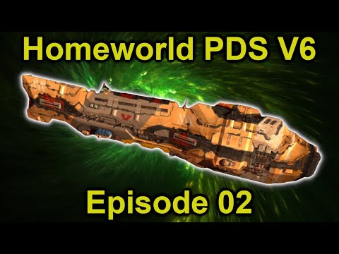 Destroying a Vagyr Battle Cruiser! | Homeworld 2 Point Defense Systems V6 | Episode 2