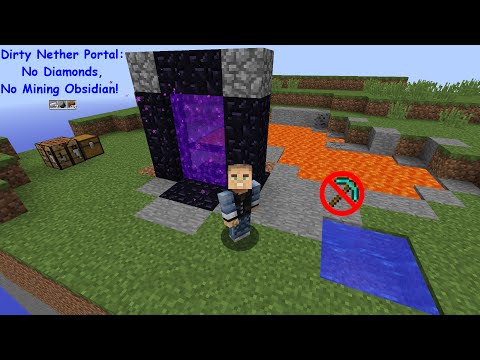 Dirty Nether Portal Guide –  KollinsPlays Minecraft Tutorials