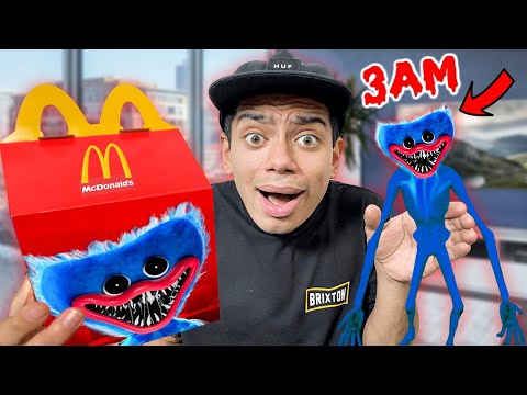 Do NOT Order POPPY PLAYTIME HAPPY MEAL From McDonalds at 3AM!! Huggy Wuggy Toy is REAL!!