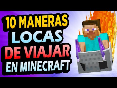 ✅ 10 Transportes LOCOS de Minecraft Que Puedes Hacer! #2
