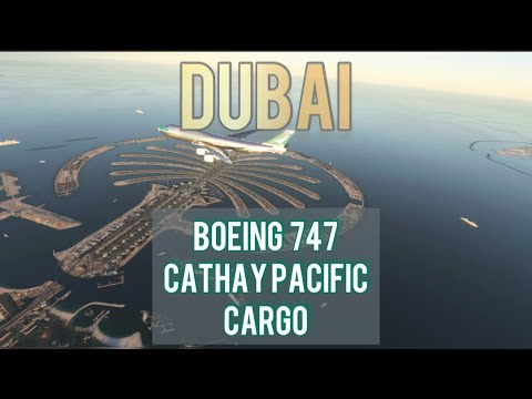 ✈️747 Microsoft FLIGHT SIMULATOR 2020 #msfs2020 #shorts #boeing747 #cathaypacific #dubai #gaming
